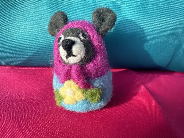 Needle Felted Babushka Bear