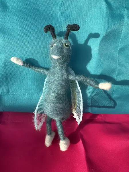 Needle Felted Blue Bug