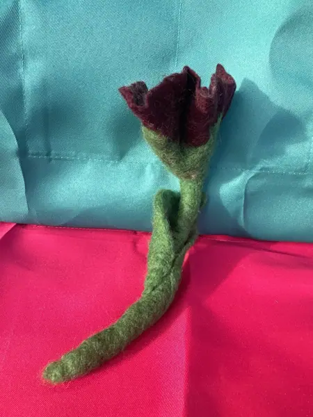 Wet Felted Flower