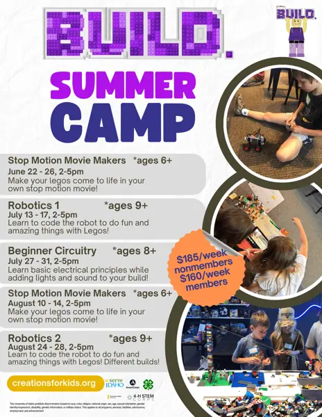 Lego Summer Camp 2026 flyer