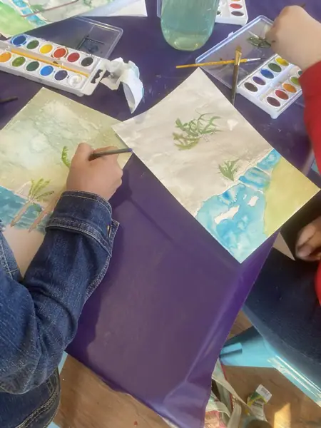 Great Artist class artwork inspired by Winslow Homer